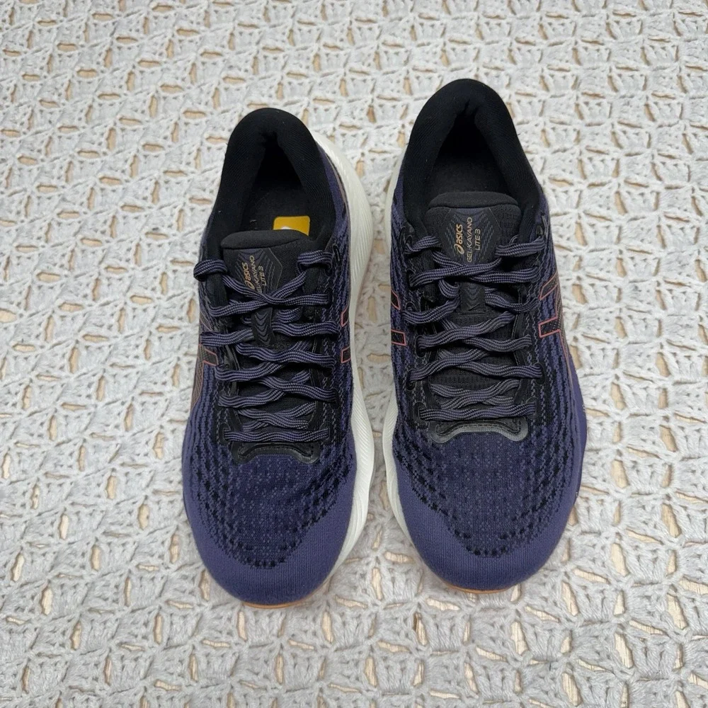ASICS Gel Kayano Lite 3 Running Shoes Womens 8.5 Purple Navy 1012B293 FlyteFoam